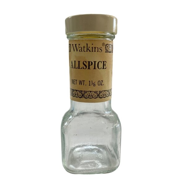 Vintage Watkins Allspice Glass Bottle 1.5 Oz With Lid - Picture 1 of 9
